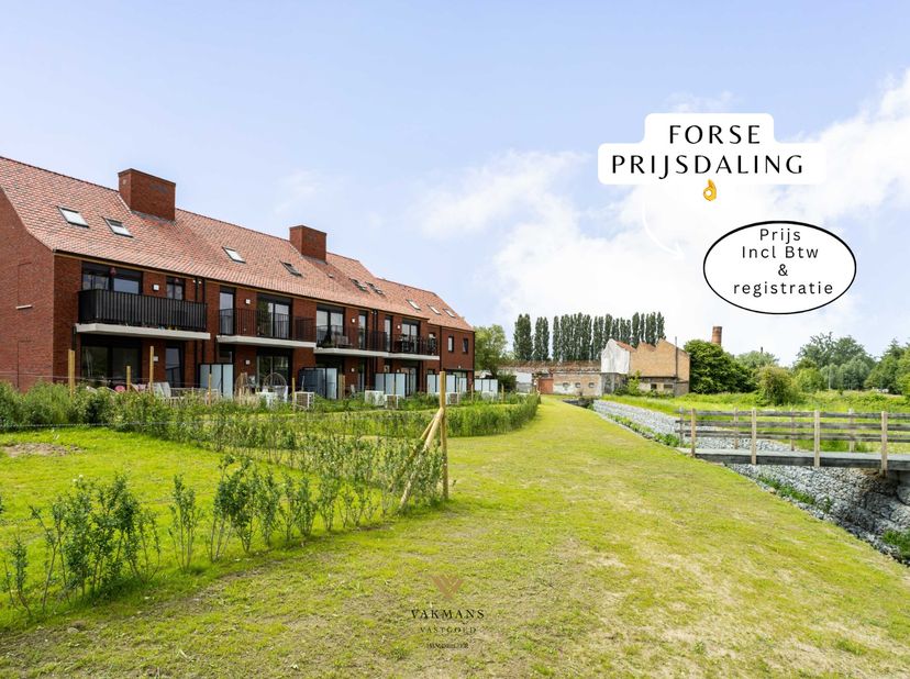 ‼️ONGEZIENE STERKE PRIJSDALING voor deze 2 laatste exclusieve nieuwbouwwoningen onmiddellijk beschikbaar met 4 slaapkamers op den buiten in een kleins