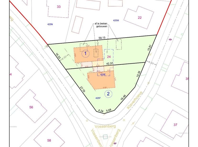Maison à rénover située dans une rue calme, à distance de marche du centre du village de Veerle. Le terrain orienté sud a une superficie d'environ 1 5