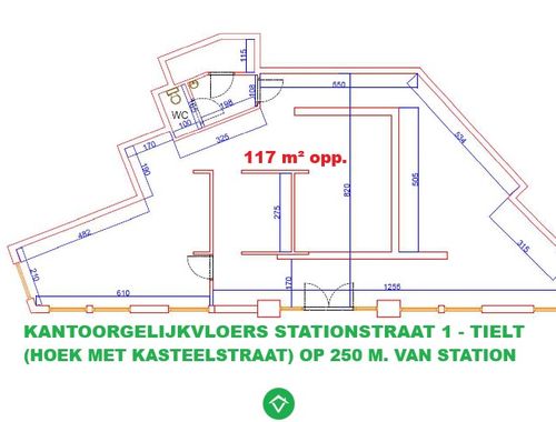                                        Kantoor te koop in Tielt, € 180.000

