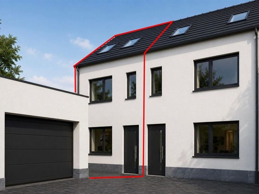 Volledig gerenoveerde woning met 4 slaapkamers en staanplaats nabij natuurgebied Schapenhagen<br />
Ligging:<br />
Rustig gelegen nabij het natuurgebi