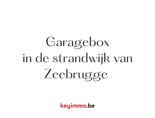                                         Garagebox te koop in Zeebrugge, € 75.000
