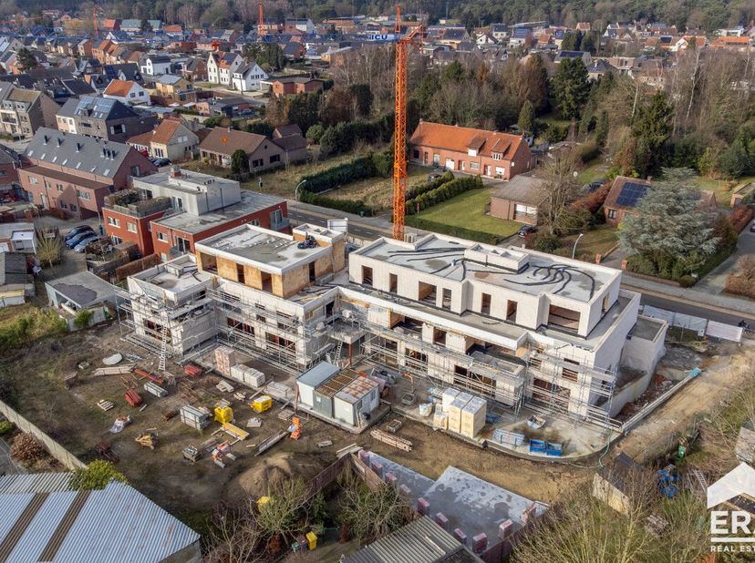 Residentie De Rotonde - Mol : un projet de construction durable et de haute qualité à Mol-Ginderbuiten. Le projet se compose de 17 appartements, de pa