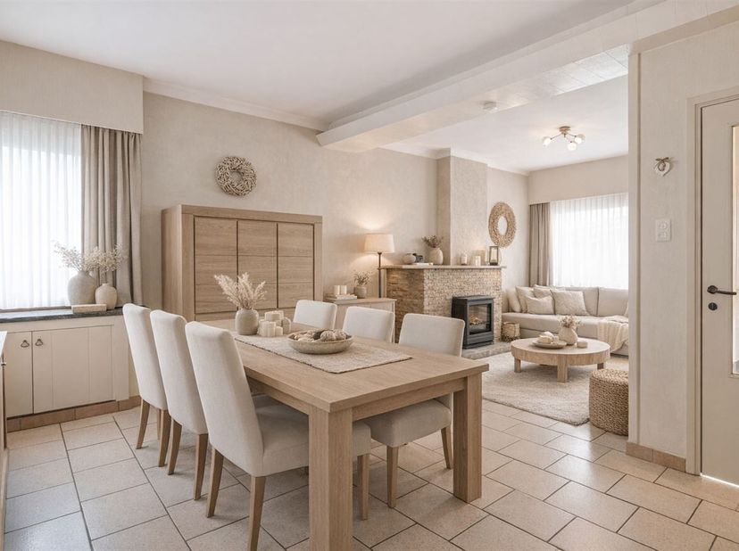 Deze woning bevindt zich op een centrale en vlot bereikbare locatie, met winkels, scholen en openbaar vervoer op korte afstand. Bovendien zijn er in d