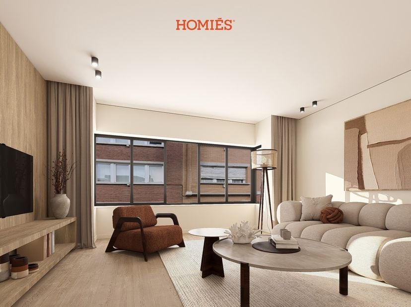 Aan het gezellige Park Belle-Vue, op een boogscheut van het station van Leuven, vindt u dit bijzonder ruim duplexappartement binnen K.S.²: een kleinsc