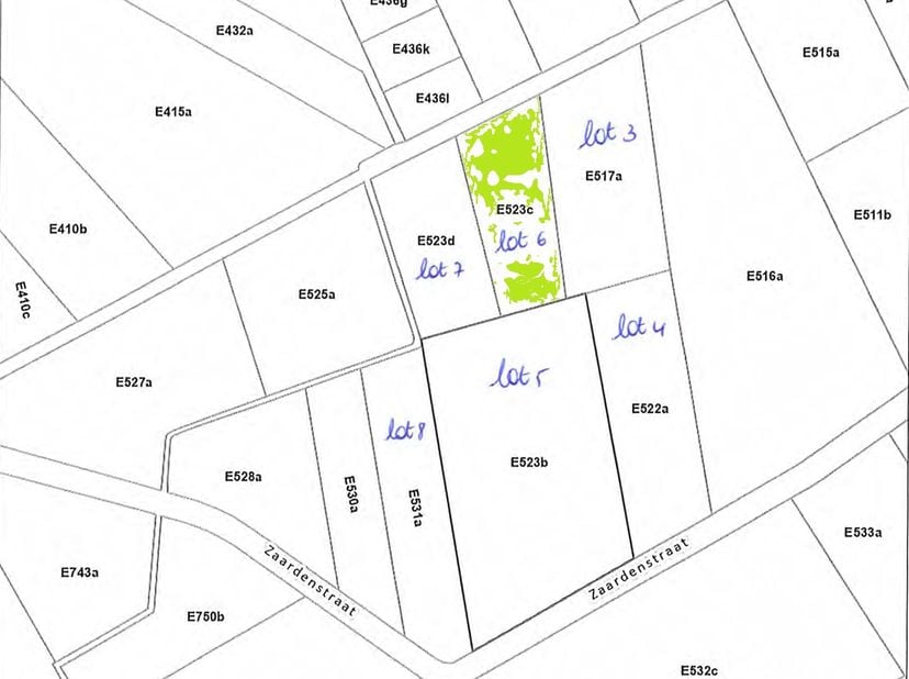 Terrain à vendre à Zaardenstraat,
                    2460 Kasterlee