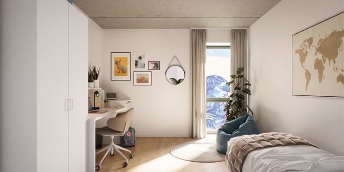 Kot-chambre à louer à Hundelgemsesteenweg 27 boîte 3.13, 9000 Gent
