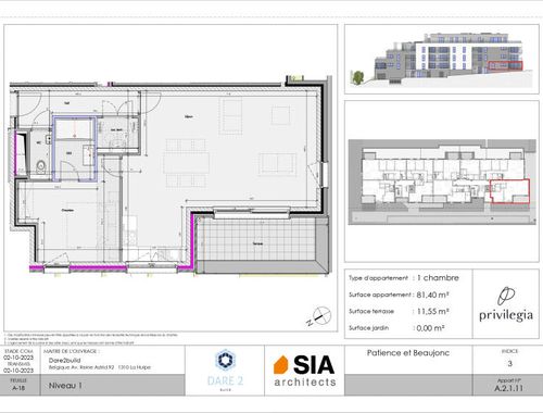                                         Appartement te koop in Glain, € 287.677
