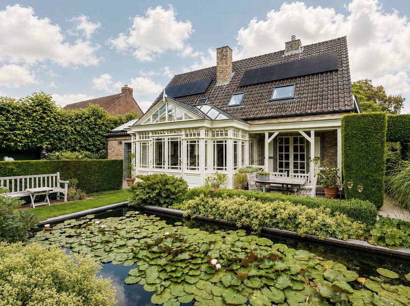 In de gegeerde Hermitagewijk in Sint-Andries, vlak bij de belangrijkste invalswegen naar Brugge en op wandelafstand van de groene long van de stad met