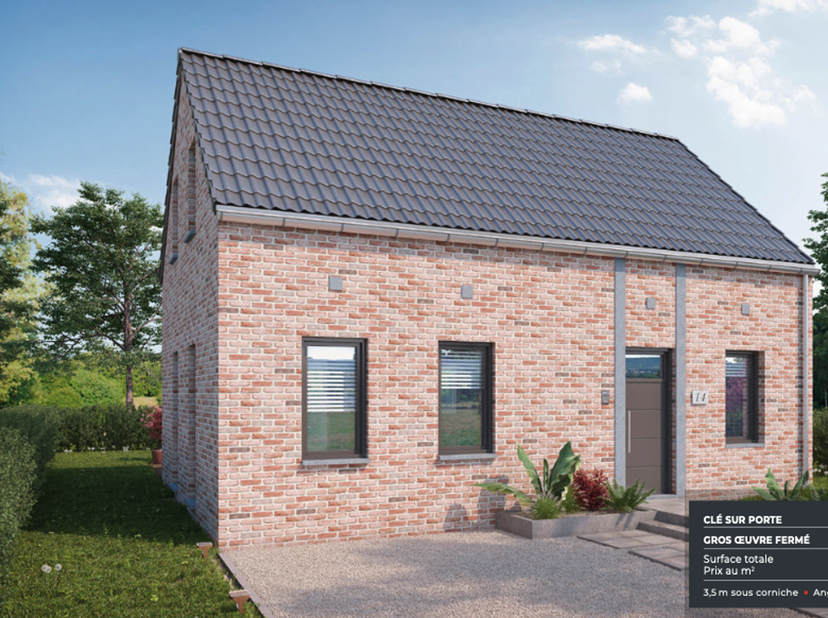 Nieuwbouw woning te koop op perceel bouwgrond van 18a08ca, heeft een perceelbreedte van 12,70m en een diepte van +/-163m.  Dit perceel (te Lierde) hee