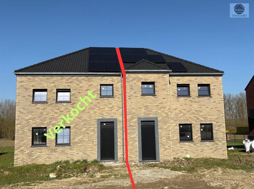 NIEUWBOUWWONING MET 3 SLAAPKAMERS EN TUIN<br />
Richtprijs : 354.500 euro<br />
Deze prachtig gelegen volledig afgewerkte woning/volledig zelf te kiez