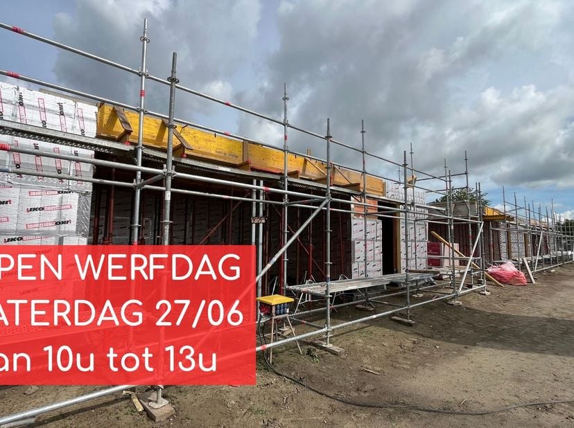 OPEN WERFDAG OP ZATERDAG 27/06 van 10u tot 13u! Welkom zonder afspraak.<br />
<br />
UPDATE: reeds 6 loten zijn verkocht! Het project in de Weggevoerd