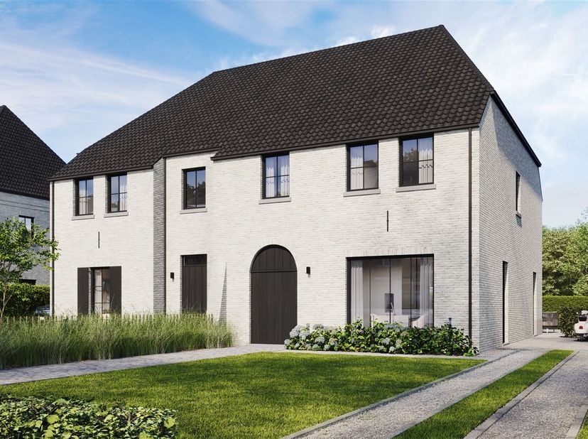 Wonen met karakter: halfopen bebouwing met klassevolle uitstraling en open zicht op groen<br />
Omgeving<br />
Gelegen in Alken, een rustige en groene