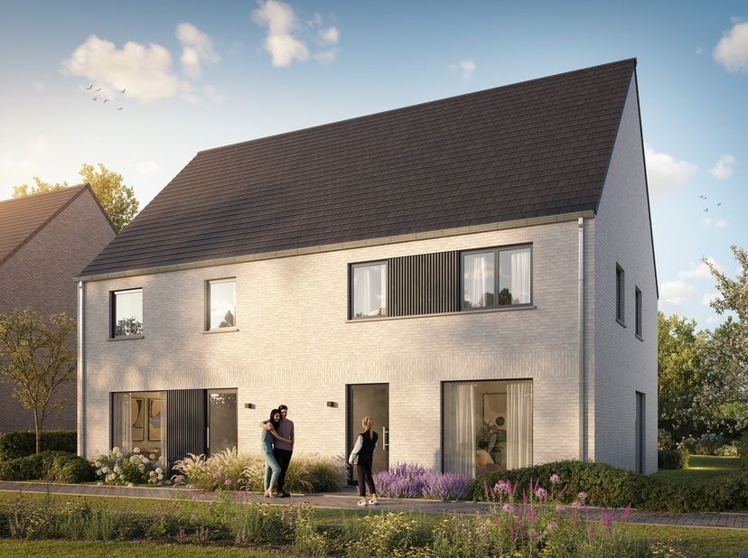 Hectaar realiseert een exclusief woonproject in Belsele, waar lot 05 en lot 06 deel uitmaken van een rustig en groen woonerf. Deze energiezuinige half