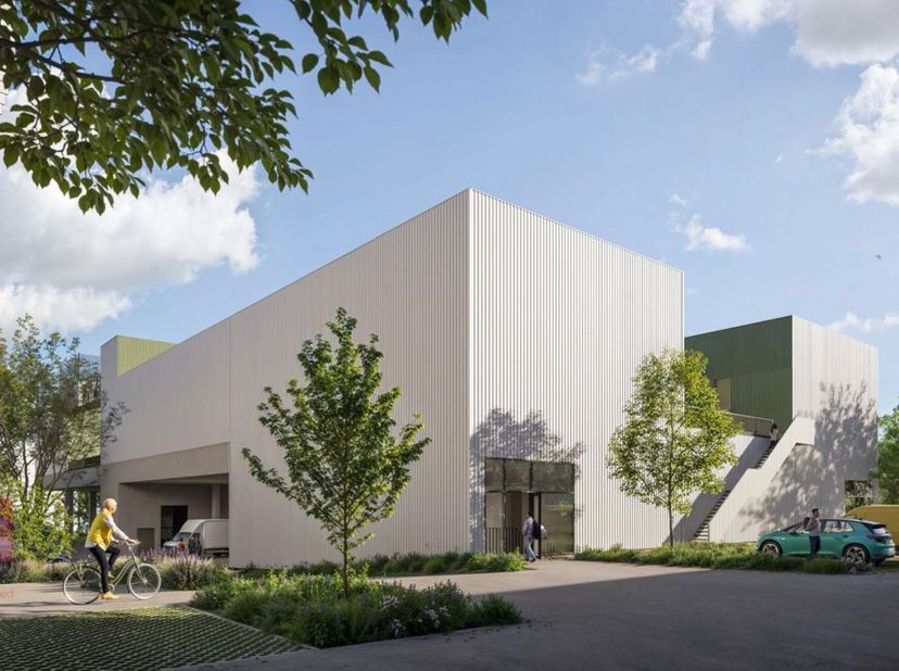Nieuwbouw KMO-unit met een oppervlakte van 191 m² en 2 privatieve parkeerplaatsen te koop.&amp;nbsp;<br />
Laatste fase van het bedrijvenpark "WESTGATE -