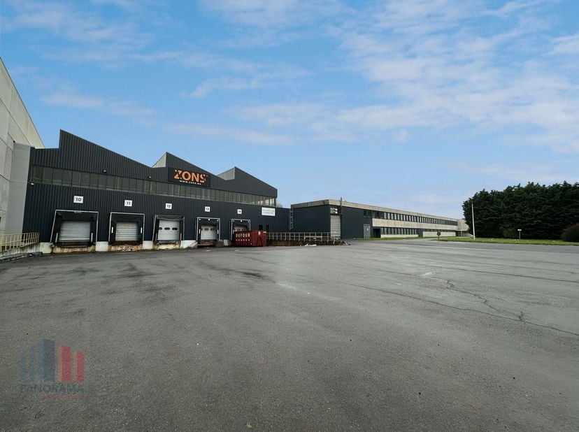 Fantastisch gelegen logistieke site bestaande uit 4 hallen met een totale oppervlakte van 11.111 m² te huur&amp;nbsp;op industriezone Doornik-West , op am