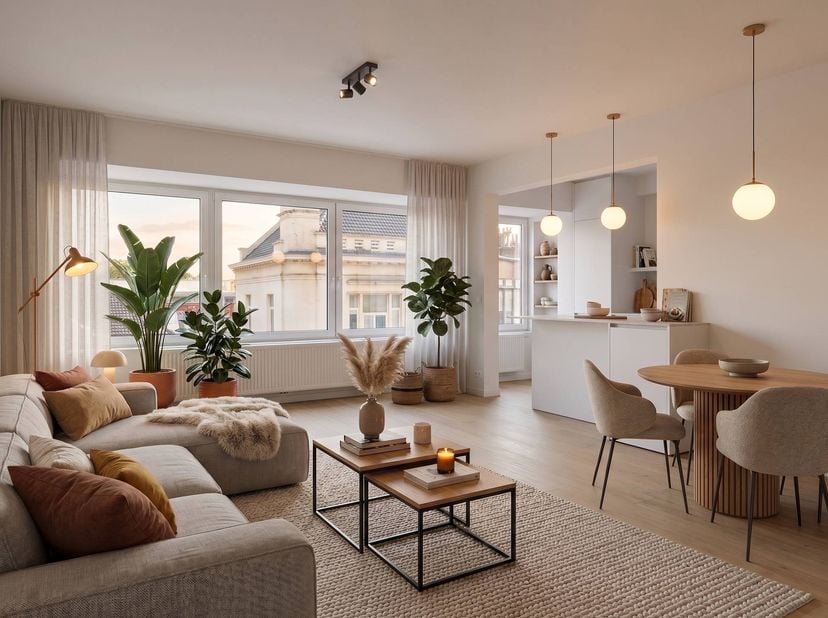 Dit hoogwaardig volledig gerenoveerd appartement is gelegen op een 2de verdieping van een gerenoveerd gebouw op een centrale ligging te Blankenberge.<