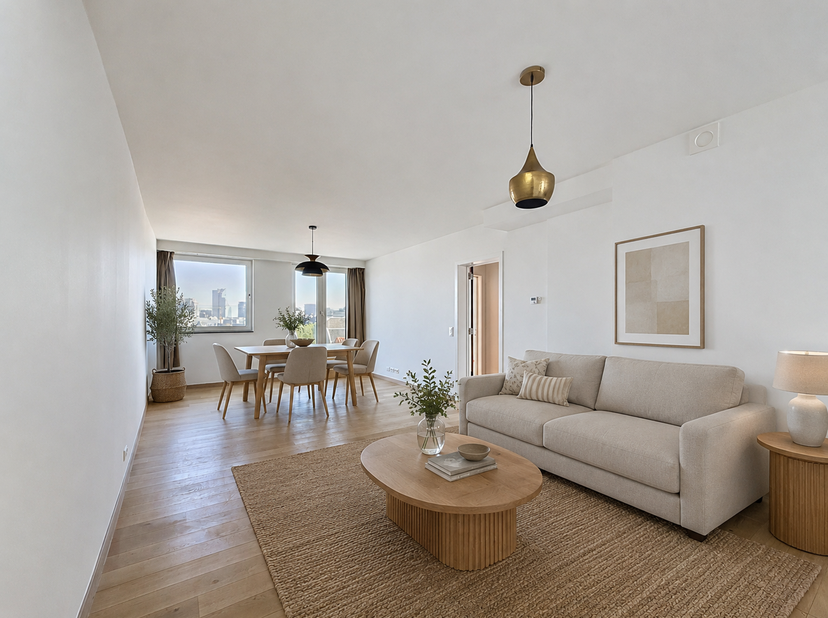 Dit penthouse , dat in 2018 volledig is gerenoveerd, ligt vlak bij de Kunstberg en het Centraal Station en heeft een bijzonder gunstige ligging, met s