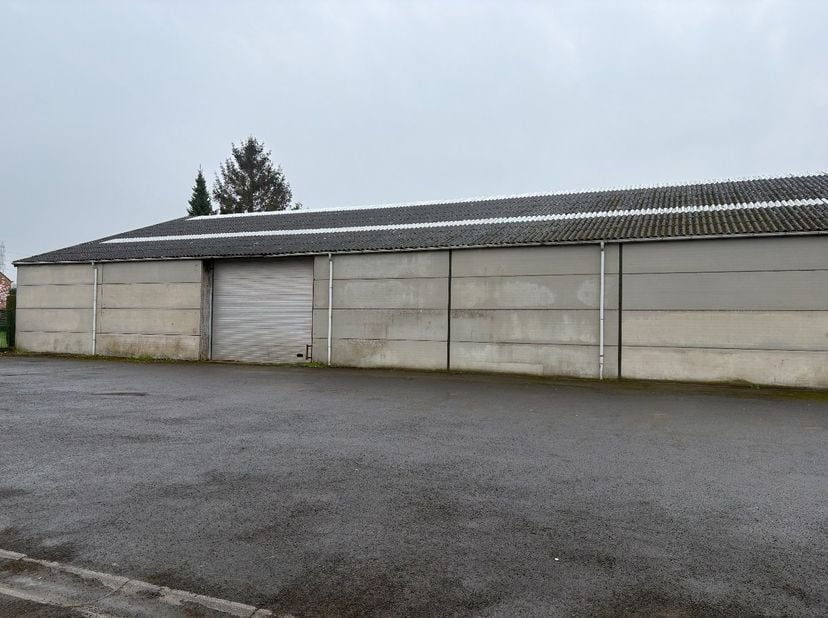 Te huur aangeboden: een ruime en functionele loods met een totale oppervlakte van ca. 1000 m², ideaal voor opslag, logistiek of industriële activiteit