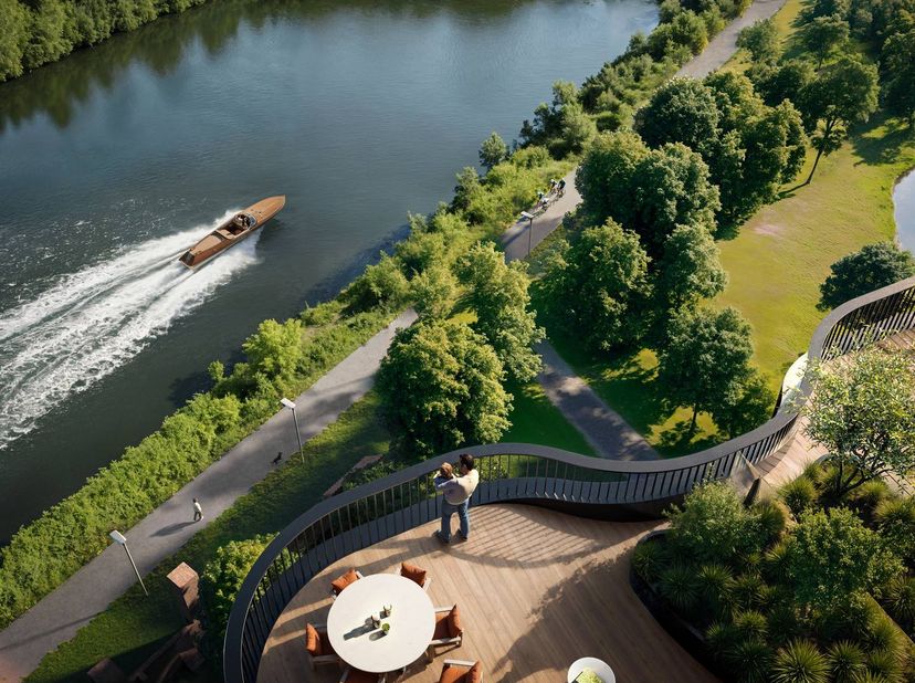 Ce projet associe une architecture emblématique à un emplacement privilégié sur les rives de la Lys, à quelques pas du centre animé de Courtrai. <br /