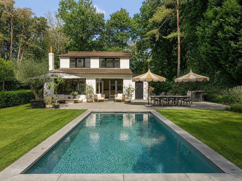 Stijlvolle villa waar mediterrane charme en hedendaags buitenleven harmonieus samenkomen op een toplocatie in Heide<br />
Deze ruime en sfeervolle gez