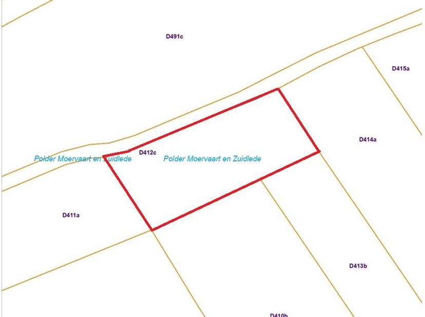 Grond te koop in ter plaatse genoemd Waterganck perceelnummer 0412C,
                    9160 Eksaarde
