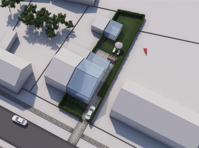 Zuidwestelijk georiënteerd perceel voor halfopen bebouwing van 5a<br />
<br />
Omgeving:<br />
+ Landelijke en groene omgeving<br />
+ Vlotte verb
