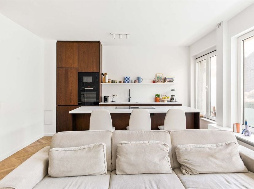 Ligging: Het appartement aan de Nerviërsstraat 1 in Antwerpen ligt op een centrale en goed bereikbare locatie, op wandelafstand van het Stadspark. De