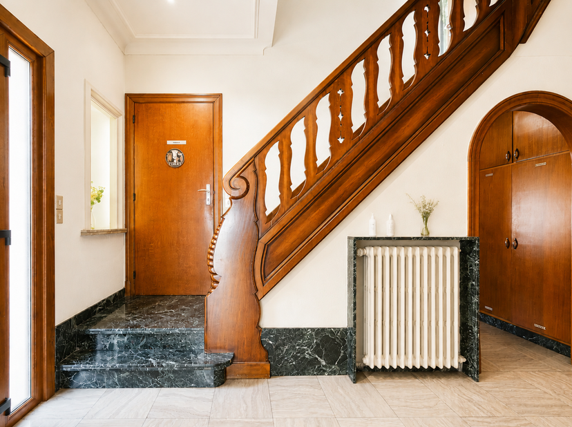 Ligging<br />
Deze statige half open bebouwing is gelegen aan de Oude Brusselseweg, een rustige straat te Gentbrugge. Deze woning is uitermate goed ge