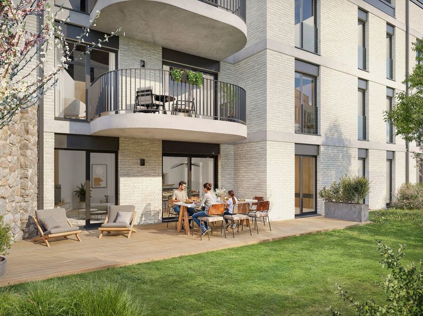 NAMEN-SALZINNES - In een rustige en groene omgeving, en toch vlak bij het stadscentrum en alle voorzieningen, prachtig NIEUWBOUWAPPARTEMENT (3slpk/1ba