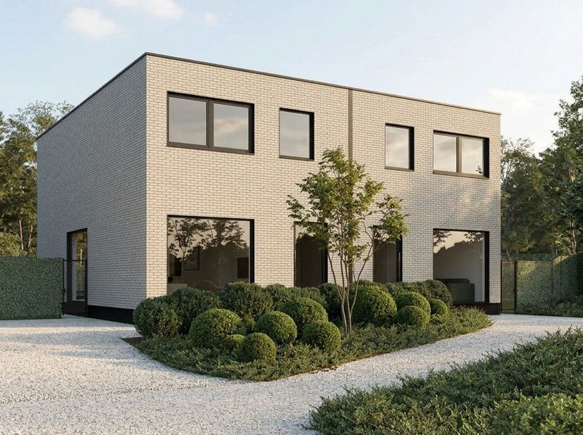 Cette maison semi-ouverte économe en énergie à Kortenaken avec 3 ou 4 chambres est conçue pour offrir un confort de vie optimal, une finition moderne