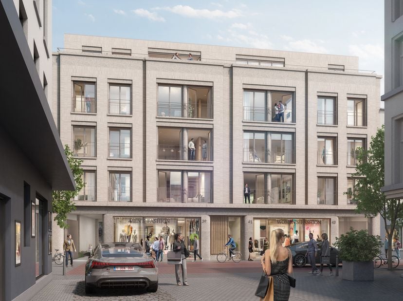 Espace commercial emblématique dans le quartier animé de Sint-Andries<br />
Au cœur d’Anvers, histoire et élégance contemporaine se rencontrent dans l