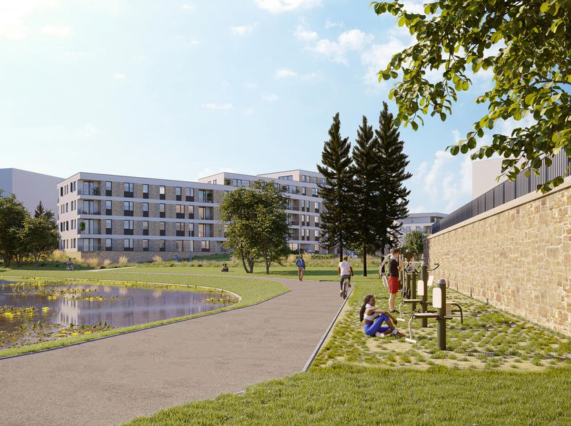 Appartement 2 ch de 94,70m² + terrasse au 2ème étage - PEB ASitué au sud de Namur, de lautre côté de la Meuse, Jambes est le parfait point de chute de