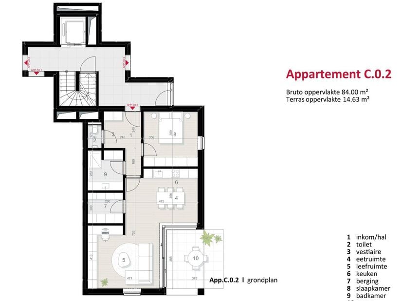 Appartement te koop in Bert Leysenlaan 21,
                    2490 Balen