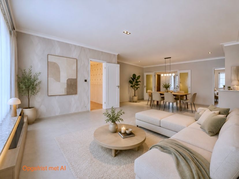Dit grote 3 slaapkamer appartement van 132 m² is gelegen op de 1e verdieping (zonder lift) en heeft een mobiscore van 8,8/10!<br />
Het is het grootst