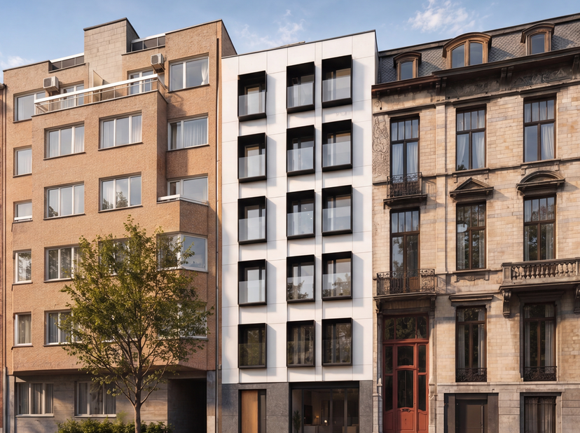 COURONNE/ Proche de l'hôpital d'Ixelles et de l'ULB, à deux pas des transports et des commerces et dans une petite copropriété de 7 unités, magnifique