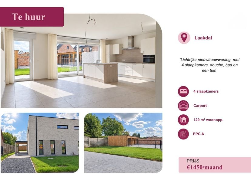 Maison à louer à Zijstraat 2 boîte B,
                    2430 Vorst
