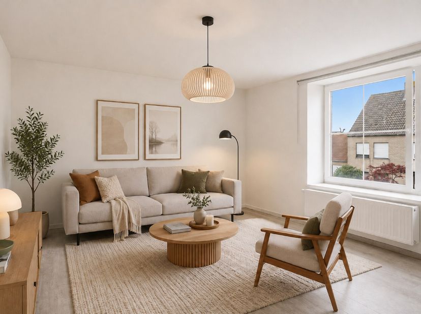 Centraal gelegen in Assebroek bevindt zich dit veelzijdige opbrengsteigendom op een perceel van 240 m², bestaande uit een handelsgelijkvloers met bove