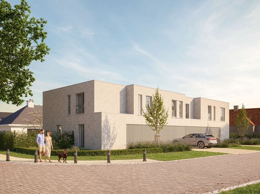 Deze HOB op lot 1 is gebouwd op een perceel van 352 m². De tuinkast, omheining en oprit worden voorzien.<br />
<br />
GLVLS: inkom, wc, ruime living m