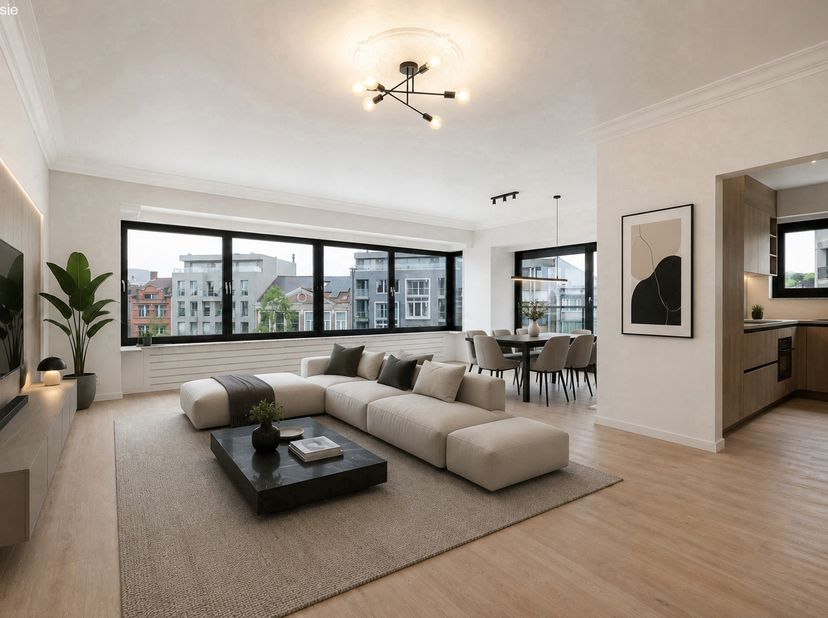 Op een toplocatie in het centrum van Sint-Niklaas bevindt zich dit smaakvol vernieuwde appartement, gelegen op de derde verdieping van een verzorgd re