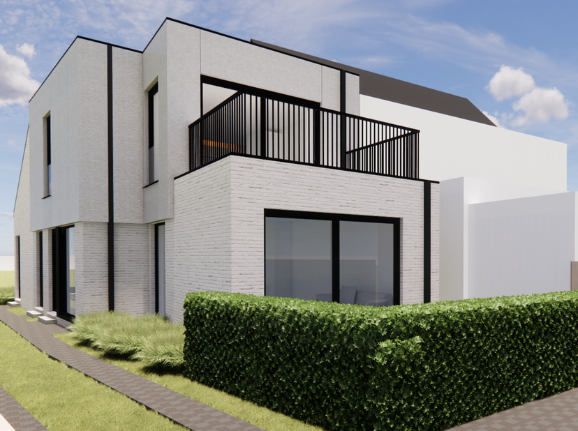 IN OPTIE<br />
Residentieel project in het centrum van Hulshout bestaande uit 2 luxe appartementen met ruime zonneterrassen en een prachtige gemeensch