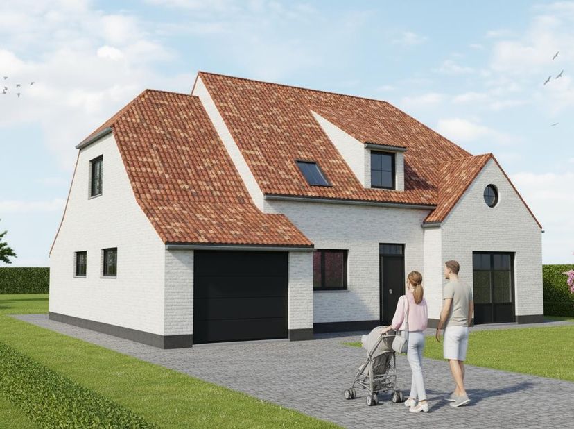 Nieuw te bouwen open bebouwing te Wannebecq<br />
Voorbeeldwoning: Indeling volledig naar keuze.<br />
<br />
Onze woningen worden gebouwd met kwalita