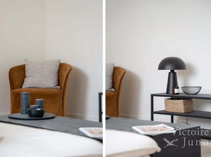 Victoire Junot presenteert u dit nieuwe appartement met 2 slaapkamers, voorzien van een zeer mooi achterterras en gelegen op de 1e verdieping.<br />
G