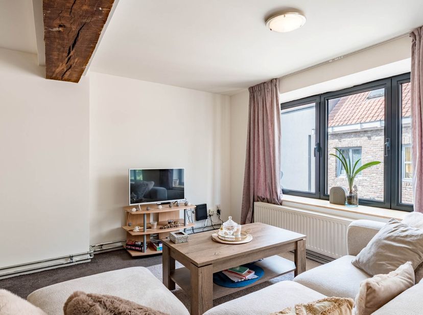 Dit comfortabel appartement is gelegen op de 2de verdieping van een kleinschalige residentie op een steenworp van historische markt en pal in het cent