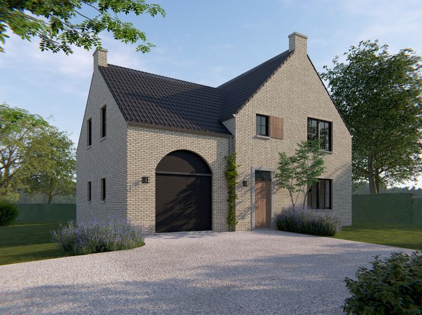 Deze vrijstaande nieuwbouwwoning is gelegen op een rustige en gunstige locatie nabij het centrum van Neeroeteren met uitzicht over achterliggende weil