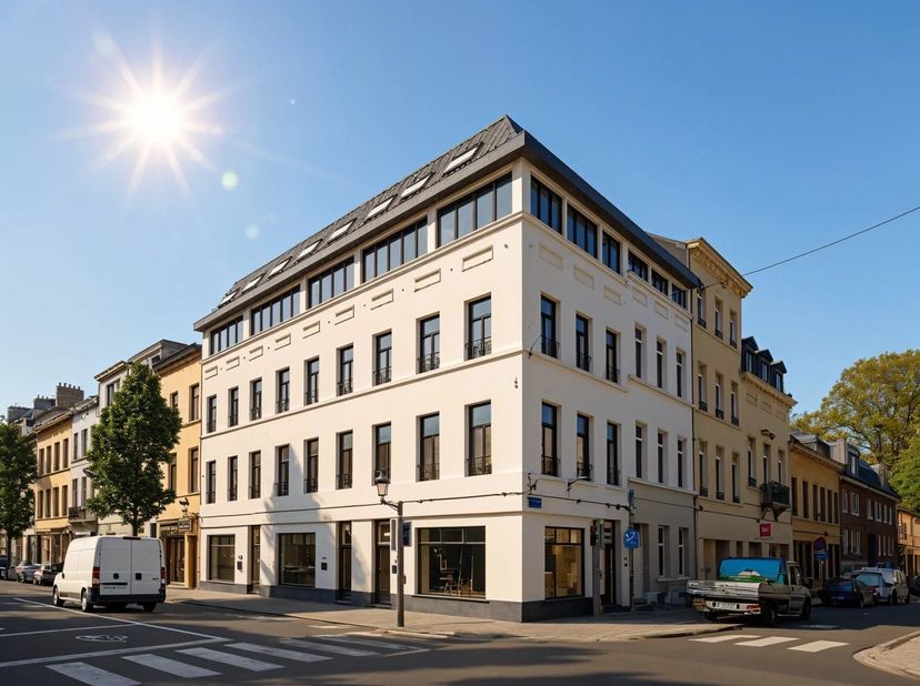 Profiteer van een uitstekende locatie, tussen het Luxemburgplein en de levendige wijk Flageyplein, met het nieuwe project "EUROCROWN". Deze winkel- of