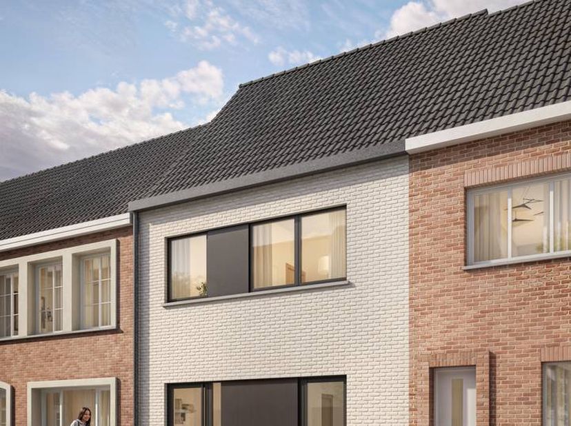 Gunstig gelegen nieuwbouwhuis te koop op een gunstig georiënteerd perceel van 220m² langs de Oude Hoogweg te Sint-Kruis (Brugge). Dit nog te bouwen hu