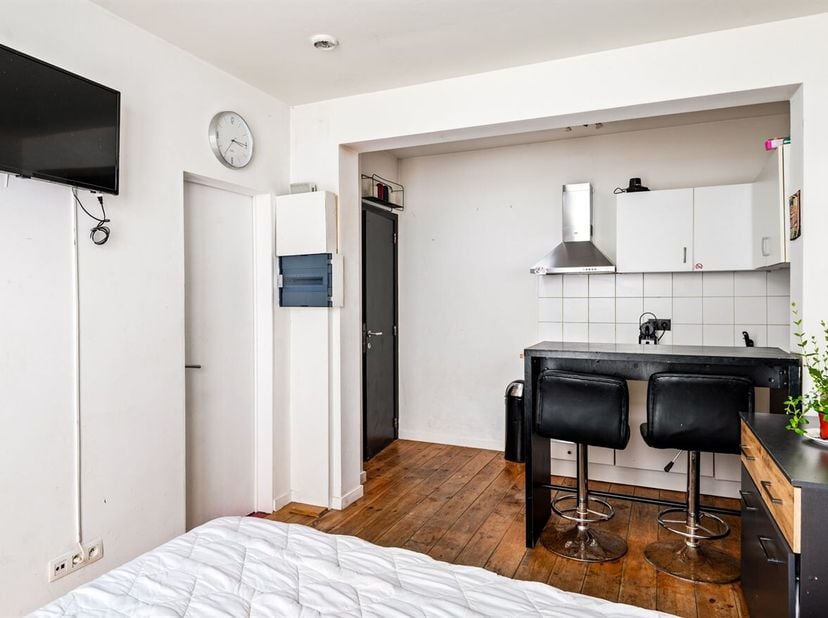 Gezellige studio tussen Antwerpen Centraal en Park Spoor Noord<br />
 Ligging: Ontdek deze studio in de Dambruggestraat, vlakbij de Carnotstraat en op