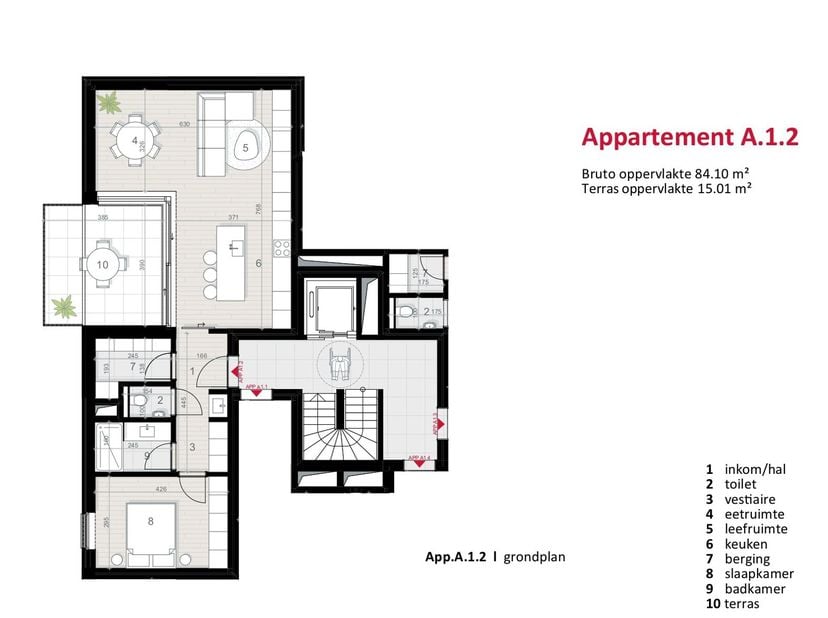 Appartement te koop in Bert Leysenlaan 21,
                    2490 Balen