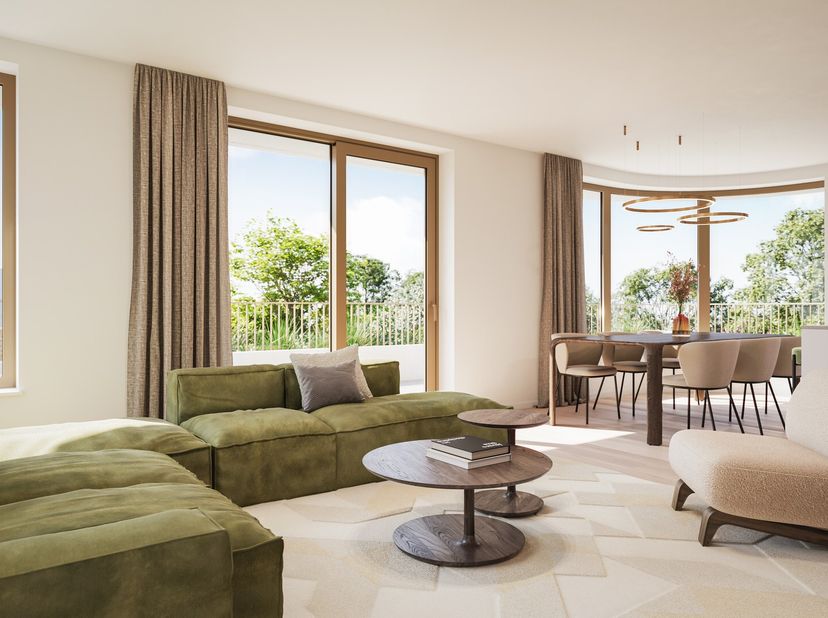 Cet appartement fait partie du bâtiment A du nouveau projet de construction La Verderie dans la belle ville de Coxyde.<br />
Tous les appartements son
