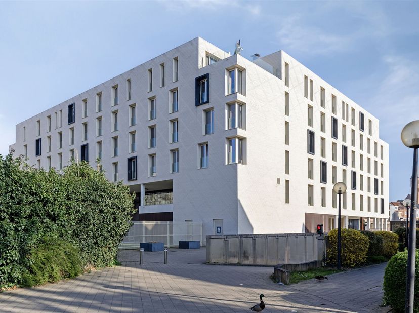 Residentie 'De Flint', grenzend aan de Andreas Vesaliusstraat en de Frederik Lintstraat, nabij tal van campussen, bibliotheken, winkels en openbaar ve